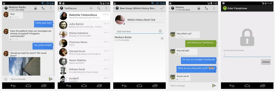 TextSecure: Der Messenger soll eine sichere WhatsApp-Alternative sein. (Screenshot: Google Play-Store)