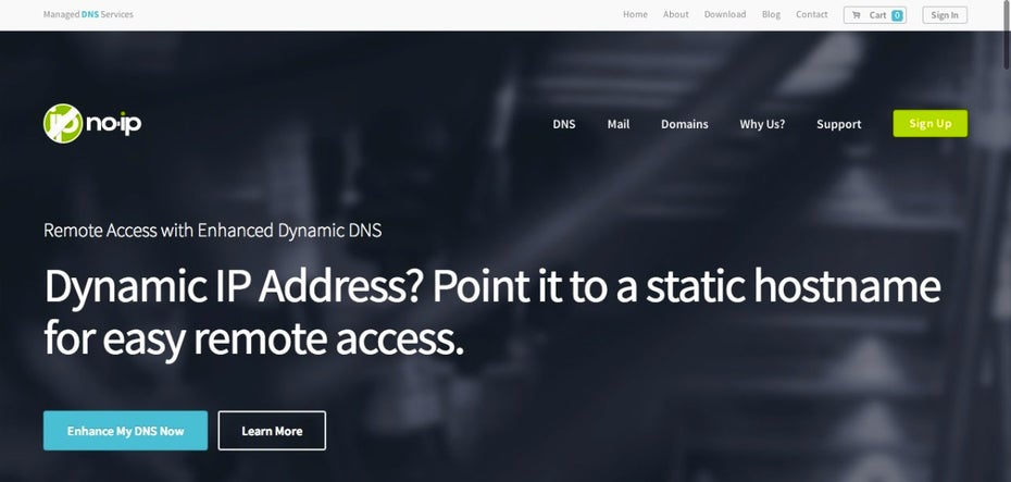 Der DynDNS-Dienst No-IP. (Screenshot: No-IP)