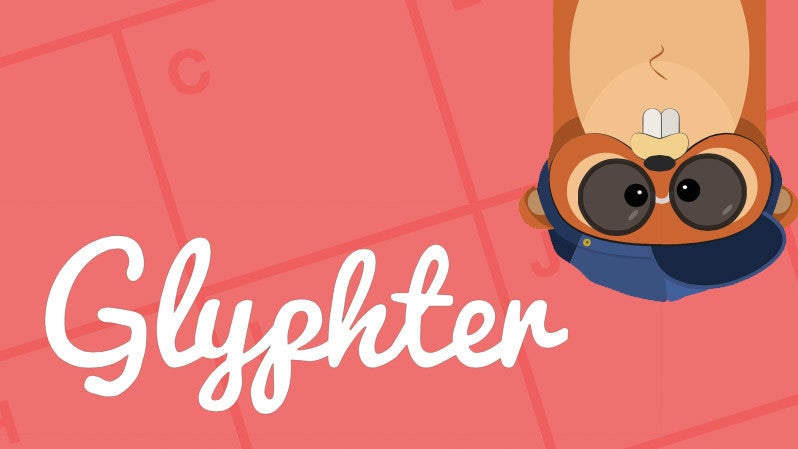 Glyphter Logo. (Grafik: glyphter, Montage: t3n) Glyphter: Blitzschnell zum eigenen Icon-Font – per Drag & Drop