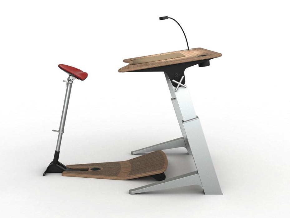Damit Mitarbeiter mit Spaß und Konzentration arbeiten können, ist auch Ergonomie wichtig. Dieser Standing Desk hilft dabei. (Foto: Focal Furniture)