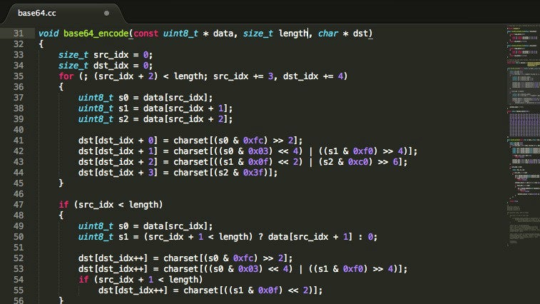 Sublime Text. (Screenshot: t3n) Sublime Text: Die Liebeserklärung eines Entwicklers