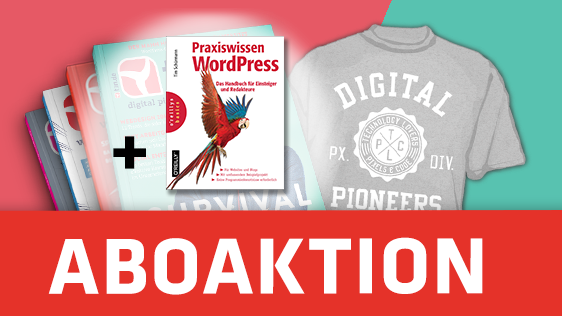t3n-Aktion: Jetzt Abo mit Buch „Praxiswissen WordPress“ sichern!