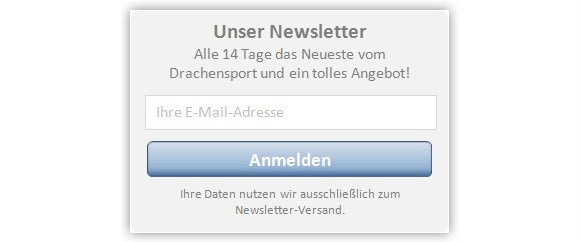 Anmeldebox