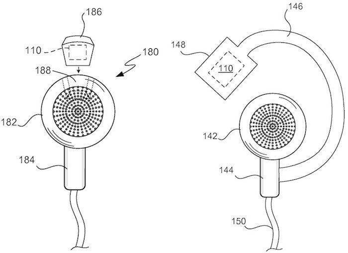 Eine Pulsmessung könnte entweder mit einem separaten Bügel oder integriert in den Hörer stattfinden. (Quelle: MacRumors.com)