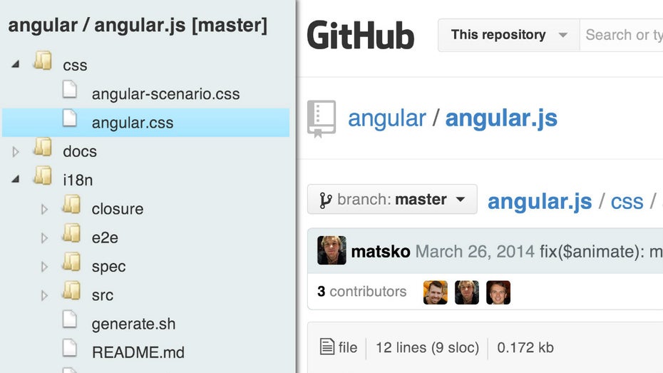 Octotree für Chrome erweitert GitHub um Baumansicht Octotree für Chrome erweitert GitHub um Baumansicht