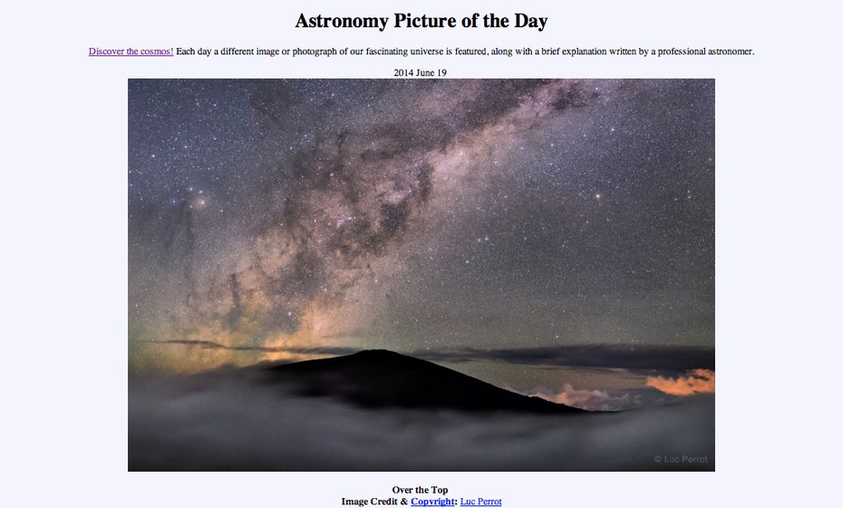 Prokrastination leicht gemacht: Astronomy Picture Of The Day.