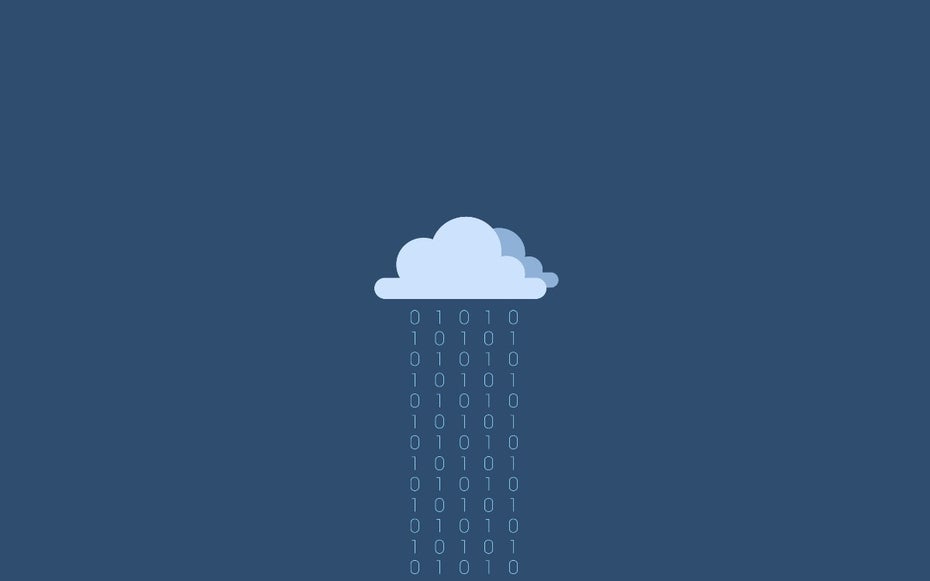 Minimalistische Wallpaper - Cloud-Storage: Zum Download: SimpleDesktops.