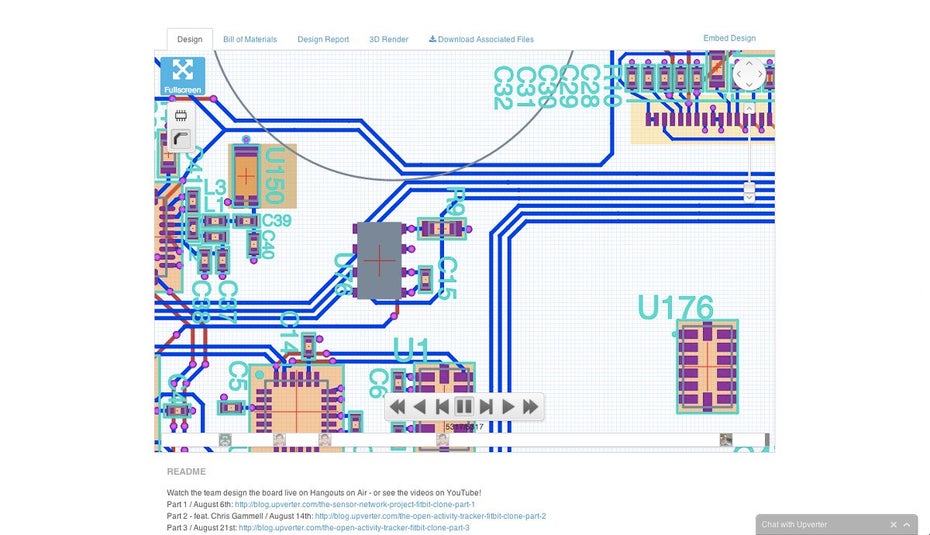 Upverter ist das GitHub für Hardware-Entwickler. (Screenshot: Upverter)