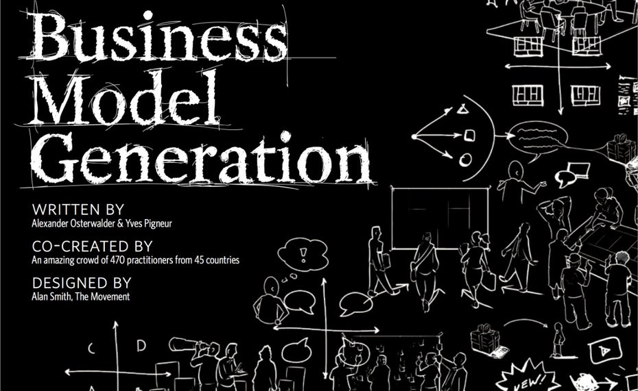 Das Titelblatt des Handbuchs von Alexander Osterwalder und Yves Pigneur. (Screenshot: businessmodelgeneration.com)