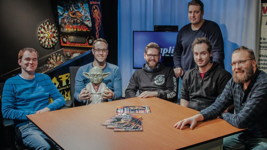 Das Team des Uplink-Podcasts. (Foto: Heise)