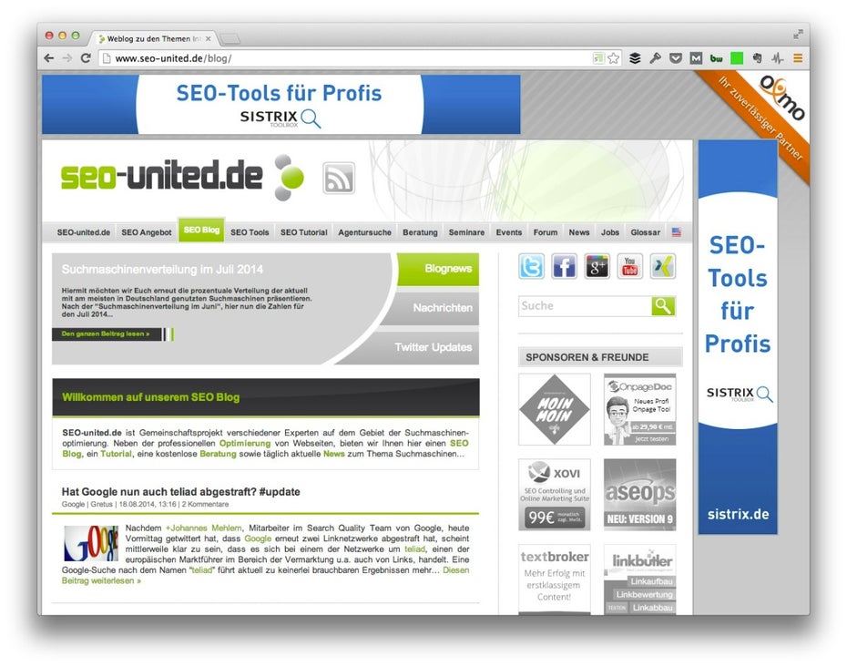 (Screenshot: SEO-United.de)