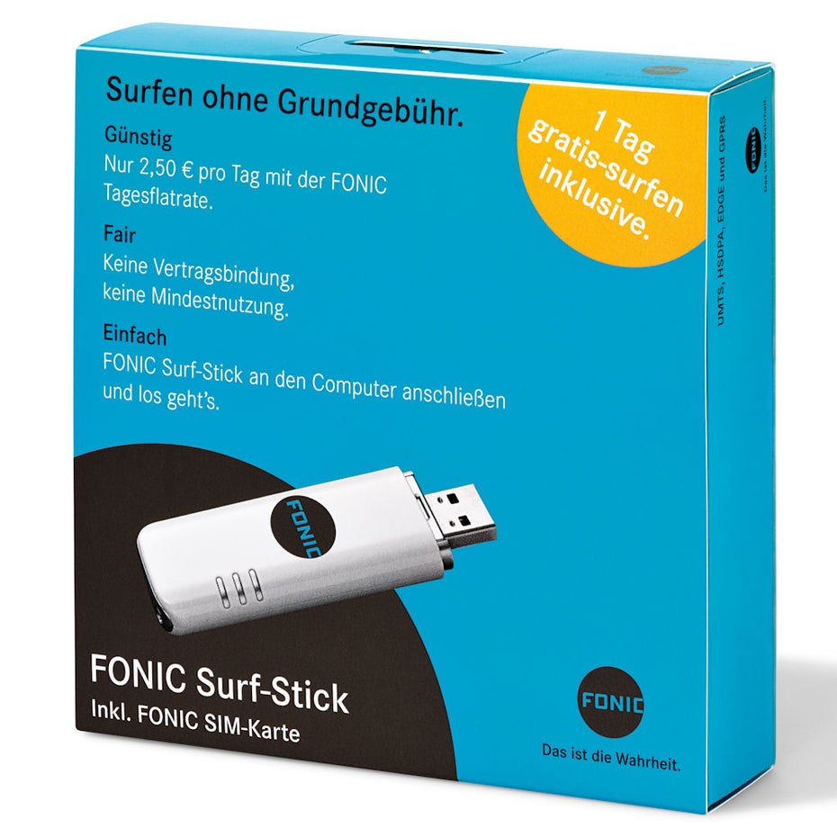 Surf-Sticks fürs Ausland. (Foto: Fonic)