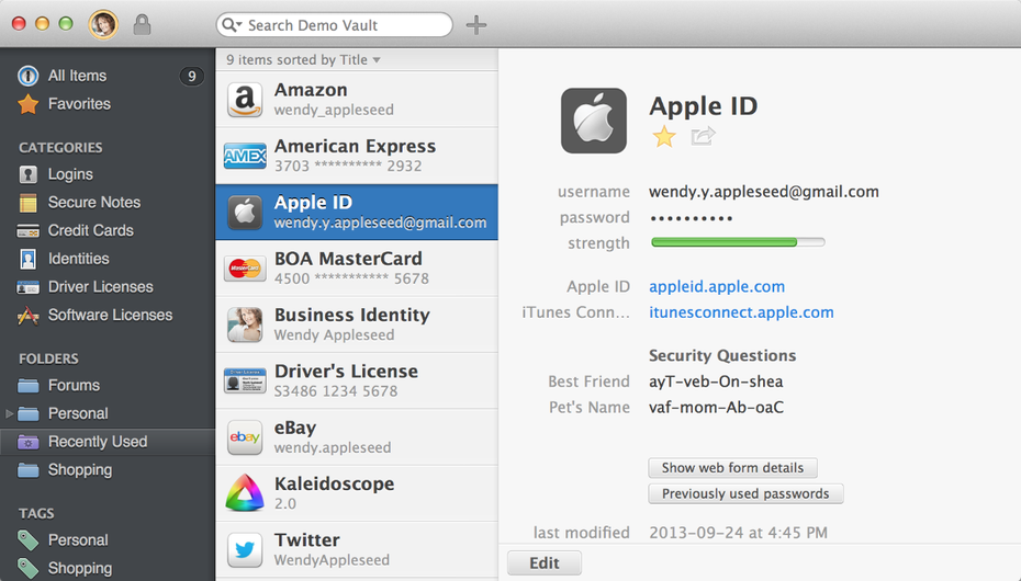 Die Macher bezeichnen 1Password als den „Heiligen Gral“ der Passwort-Manager. (Screenshot: 1Password)