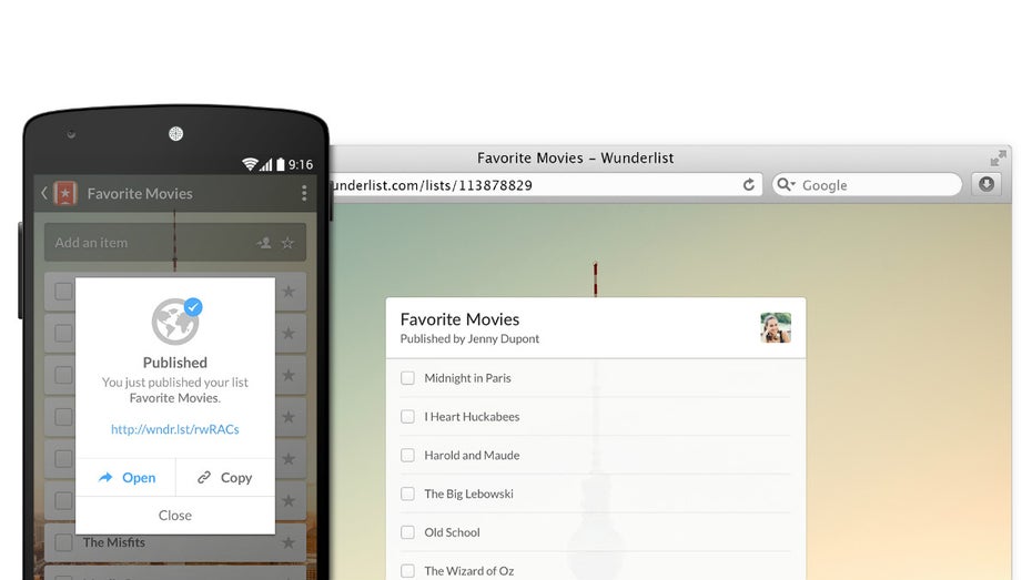 Mit den öffentlichen Listen geht Wunderlist auf viralen Nutzerfang. (Screenshot: Wunderlist)