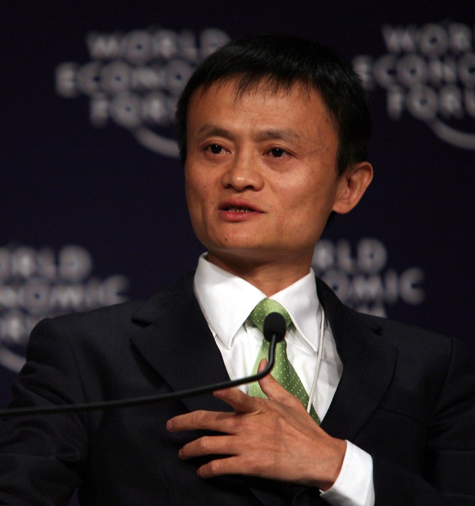 "Jack Ma 2008" by World Economic Forum - Copyright World Economic Forum (www.weforum.org)/Photo by Natalie BehringUploaded to Wikipedia (cc-by-sa-3.0,2.5,2.0,1.0; GFDL)from Flickr Jack Ma (cc-by-sa-2.0). Licensed under CC BY-SA 3.0 via Wikimedia Commons.