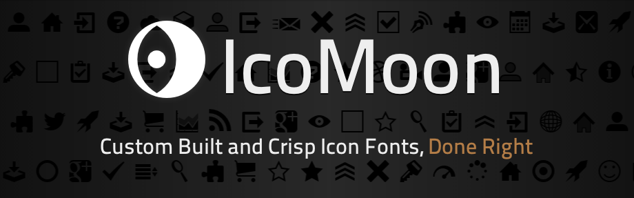 Der Klassiker unter den Icon-Font-Generatoren: IcoMoon.