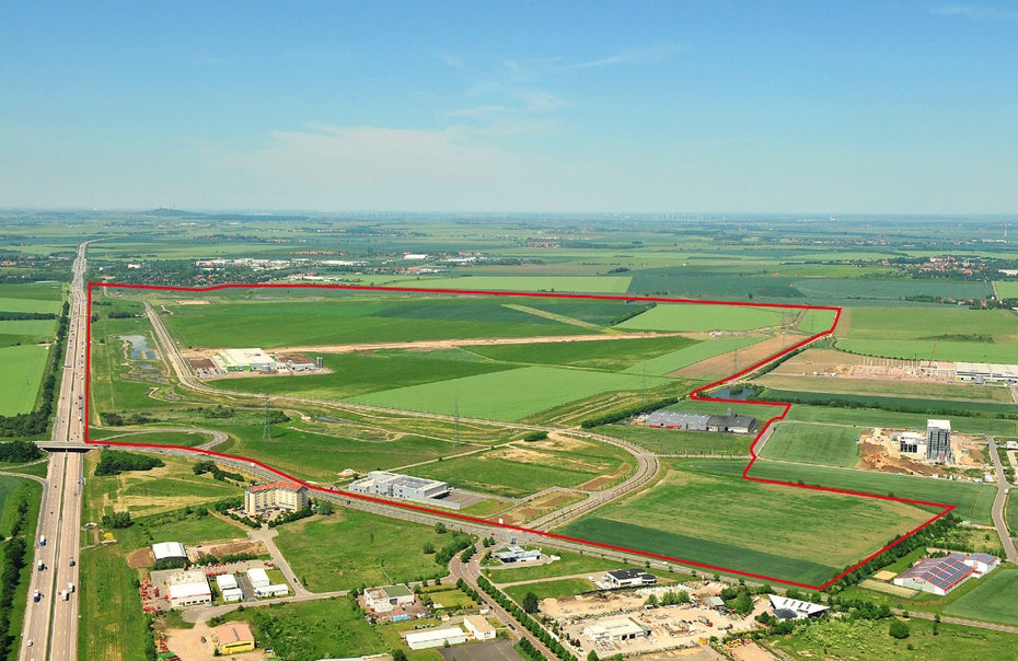 Lage des Industriegebietes. (Foto: Starpark Halle)