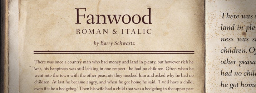 Fanwood orientiert sich an der Arbeit des bekannten Typografen Rudolph Ruzicka. (Grafik: Barry Schwartz)