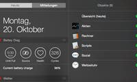 Apps für OS X Yosemite: Diese Programme bieten praktische Widgets für die Mitteilungszentrale