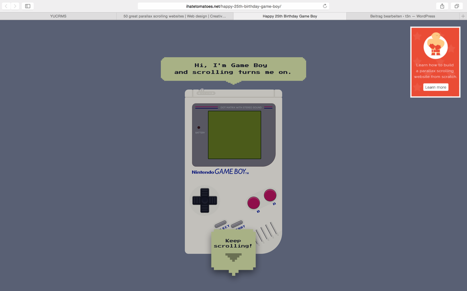 Parallax Gameboy