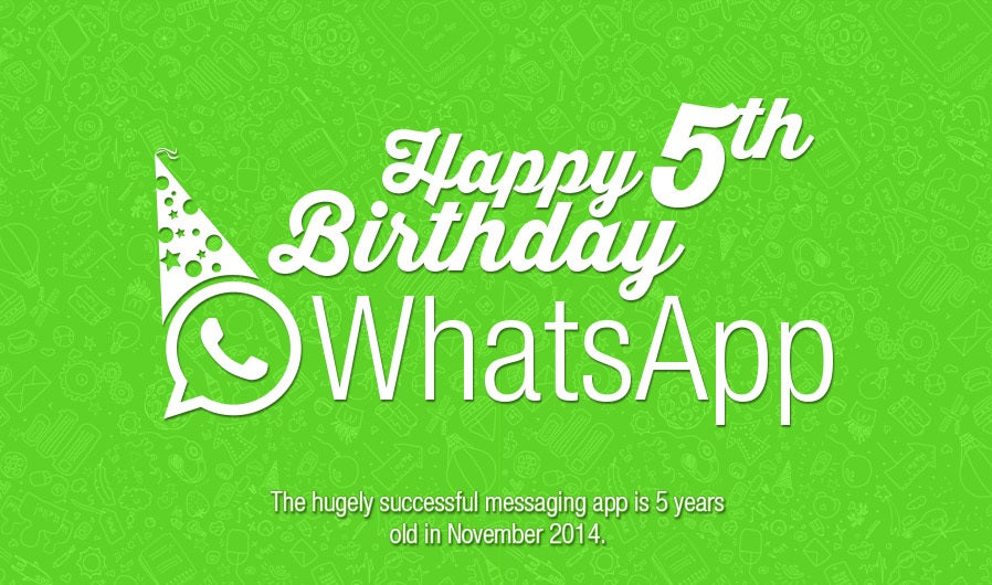 Fünf Jahre WhatsApp. (Infografik: DPFOC)