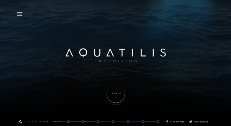 Die Aquatilis-Website – auf jeden Fall einen Besuch wert.