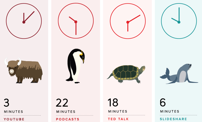 Ausschnitt aus der Infografik „The ideal length of everything online“ (Grafik: Buffer)