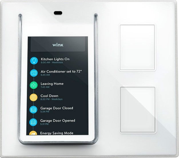 Schicke Steuerung für das Internet der Dinge statt eines normalen Lichtschalters bietet das Wink. (Foto: Wink)