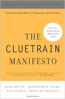 Das Cluetrain Manifest in Buchform von 1995. (Bild: Wikipedia)