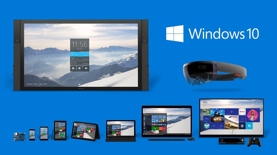 Windows 10 soll auf allen Geräteklassen zu Hause sein. (Grafik: Microsoft)