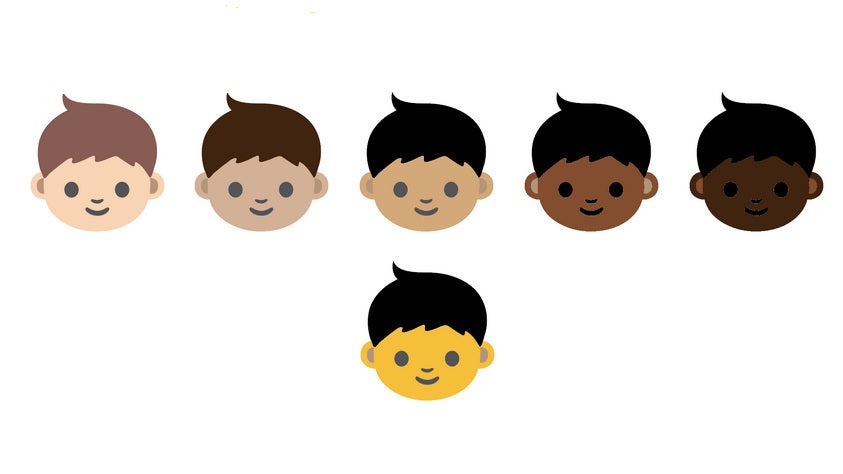 Unicode: Apple macht den Anfang und zeigt Emojis in verschiedenen Hautfarben in den aktuellen Entwicklerversionen ihrer Betriebssysteme OS X und iOS. (Grafik: Unicode)