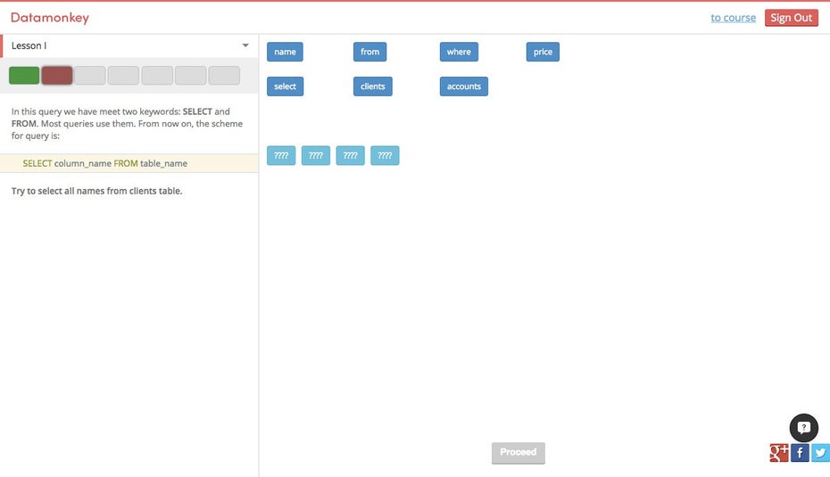 Datamonkey bietet ein schickes Interface. (Screenshot: Datamonkey)