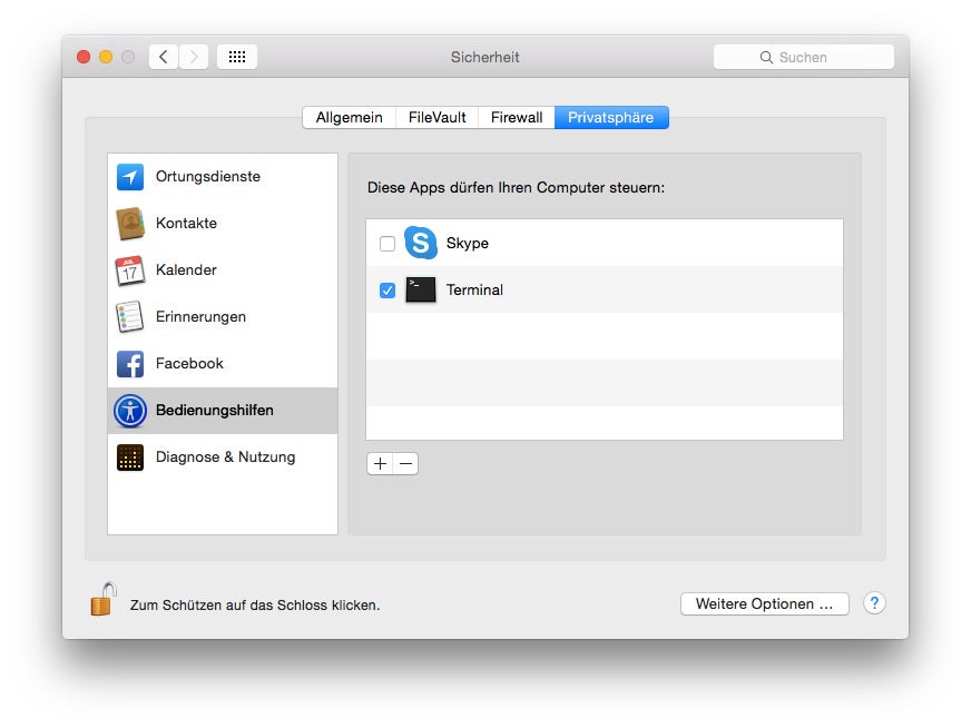 iMessage im Terminal: Letztlich greift die Lösung per AppleScript direkt auf die Nachrichten-App zu. (Screenshot: OS X)