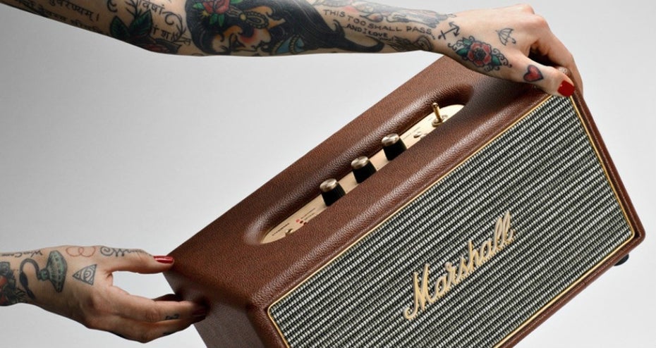 Der Stanmore von Marshall erinnert mit seinem Retro-Design an Bühnentechnik des Herstellers. (Foto: Marshall)