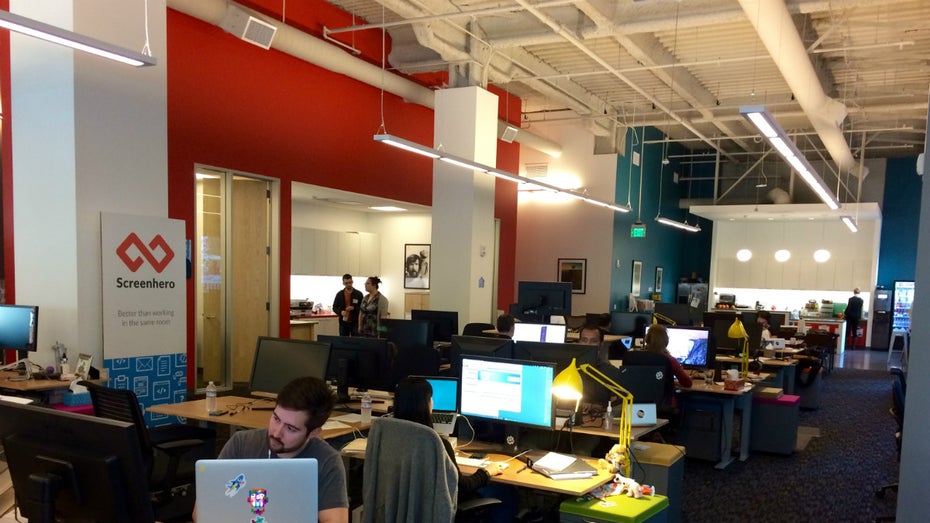 Das Büro von Slack versprüht eher den Charme einer etablierten Werbeagentur als den eines hippen Startups. (Foto: t3n)