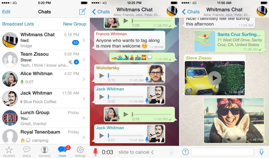WhatsApp für die Team-Kommunikation? Scheint gar nicht so abwegig zu sein. (Screenshots: WhatsApp)