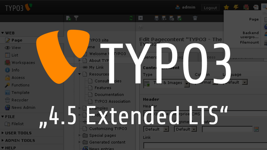 Nach offiziellem Support-Ende: Bezahlte Updates für TYPO3 CMS 4.5 möglich