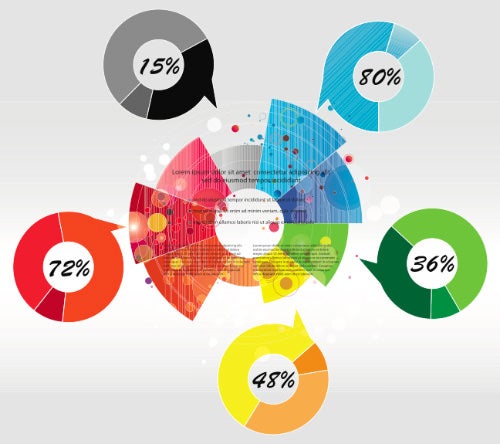 Kostenlos Infografik Template Vektor Kit 7