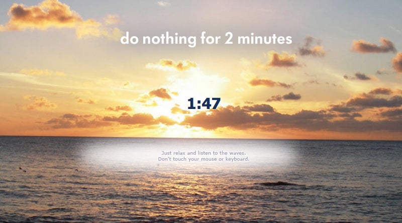 Prokrastination leicht gemacht: Do Nothing for 2 Minutes.
