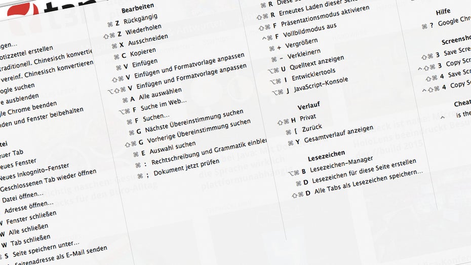 Geniale Hilfe für Mac-Neulinge: CheatSheet zeigt euch die Tastaturbefehle für jede App an