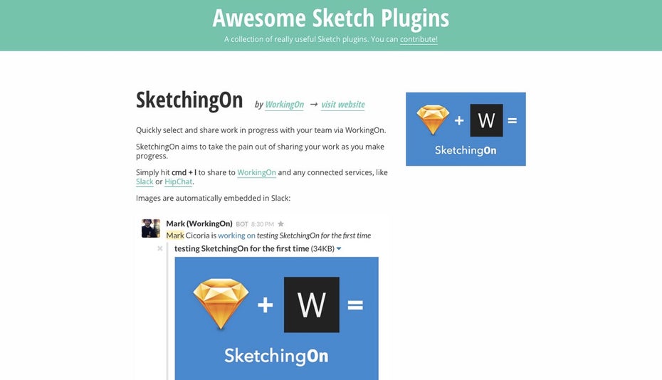 Bei Awesome Sketch Plugins handelt es sich um ein Projekt aus Deutschland. (Screenshot: Aswesome Sketch Plugins)