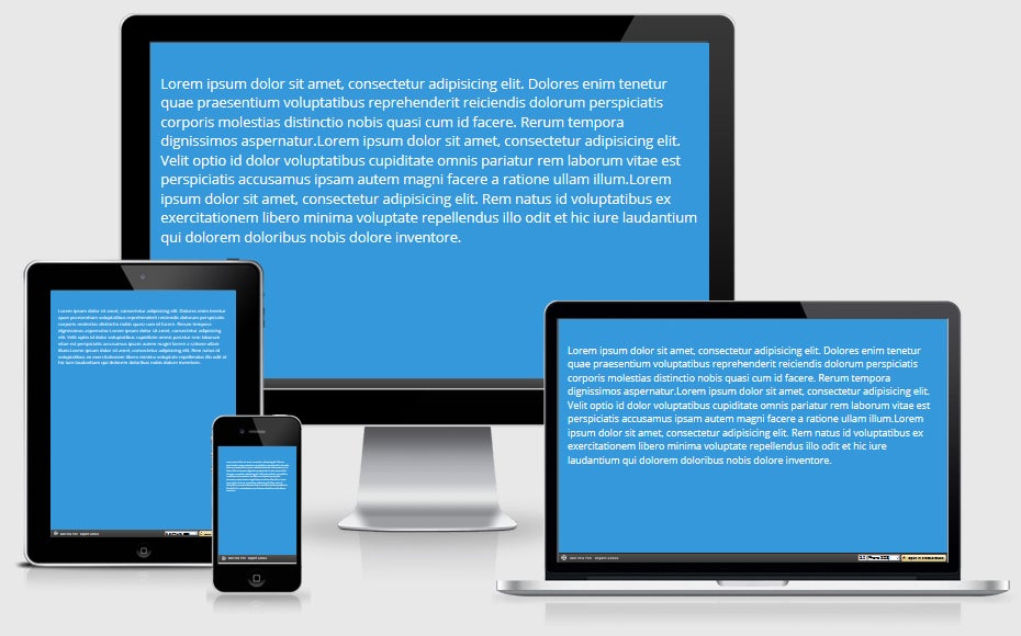 Responsiver body-Text mit CSS Viewport-Einheiten. (Bild: pixeltuner.de)