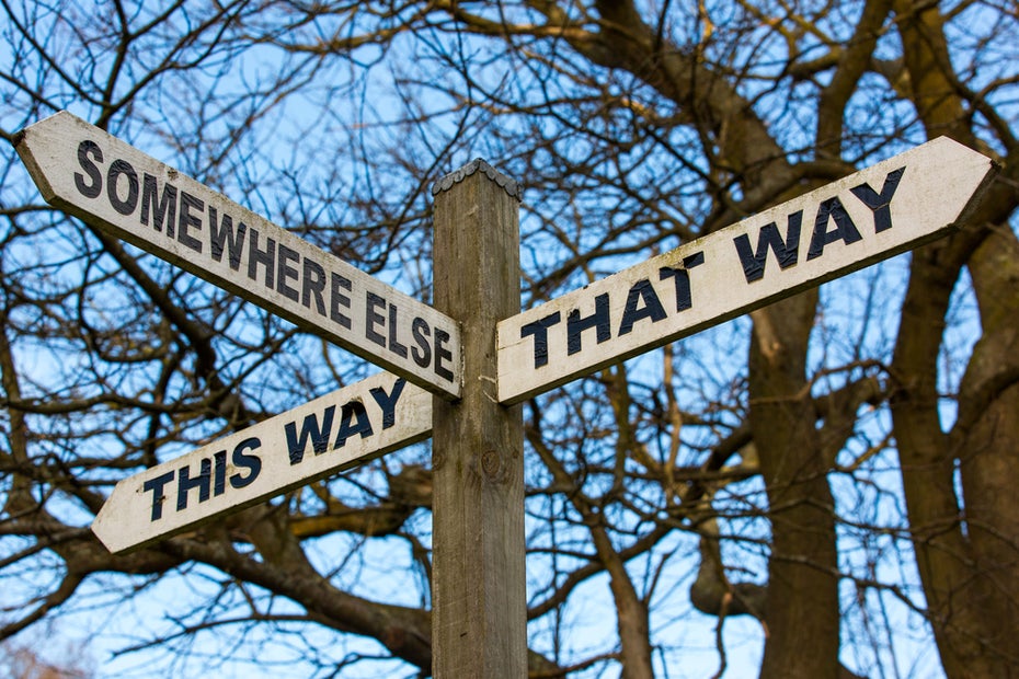 Wer keine Ziel hat, kann auch den Weg dahin nicht planen. (Foto: Shutterstock)