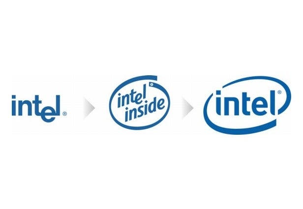 Старые интел. Intel logo 1968. Intel старый логотип. Intel logo Evolution. Эволюция логотипов Intel.