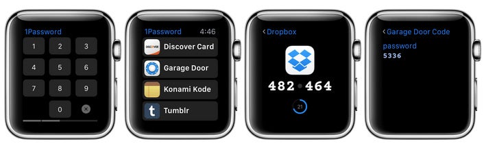 Apple Watch: 1Password der Passwort-Manager für euer Handgelenk. (Grafik: 1Password)