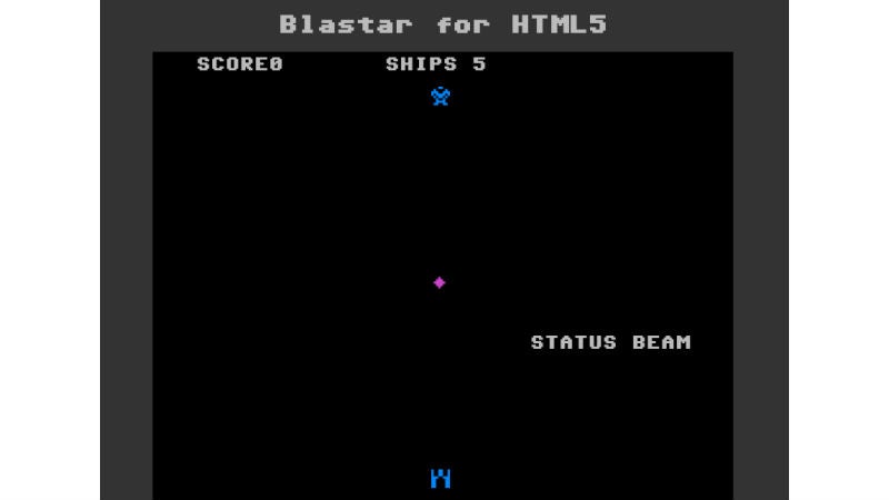Bei „Blastar“ hat sich der zwölfjährige Elon Musk von „Space Invaders“ inspirieren lassen. (Bild: Screenshot)