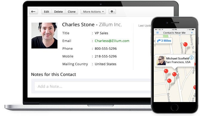 CRM-Systeme: Zoho. (Screenshot: t3n)