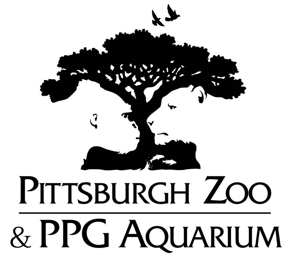 Das Logo des Pittsburgh Zoo verbindet die Silhouetten diverser Tiere clever zu einem großen Natur-Porträt. (Logo: Pittsburgh Zoo)