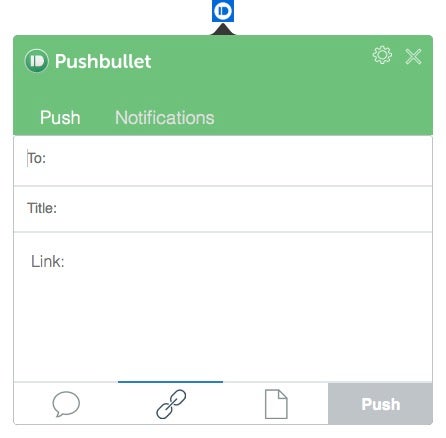 Mit Pushbullet eine Push Notification versenden. (Screenshot: Pushbullet)