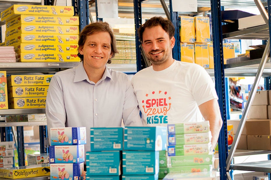 Florian Spathelf und Florian Metz von Meine Spielzeugkiste. (Foto: Meine Spielzeugkiste)